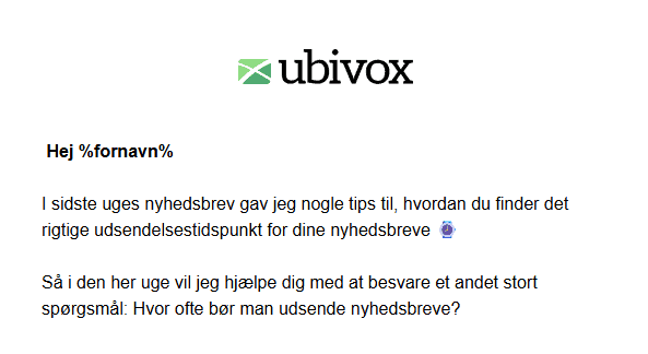 Eksempel på fejl i nyhedsbrev billede 1 Eksempel på fejl i nyhedsbrev billede 1