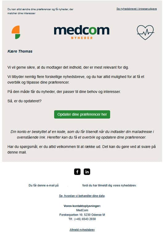 Medcom nyhedsbrev